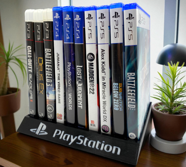 Stojak Na Gry PlayStation Game Holder PS2 / PS3 / PS4 / PS5 (10 slotów) - obrazek 6