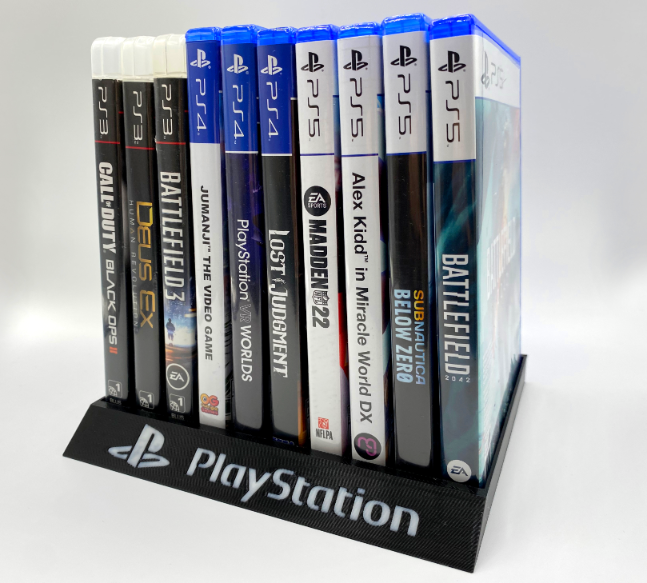 Stojak Na Gry PlayStation Game Holder PS2 / PS3 / PS4 / PS5 (10 slotów) - obrazek 5