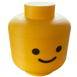 Pojemnik w stylu klocków LEGO - 15 cm do przechowywania drobiazgów