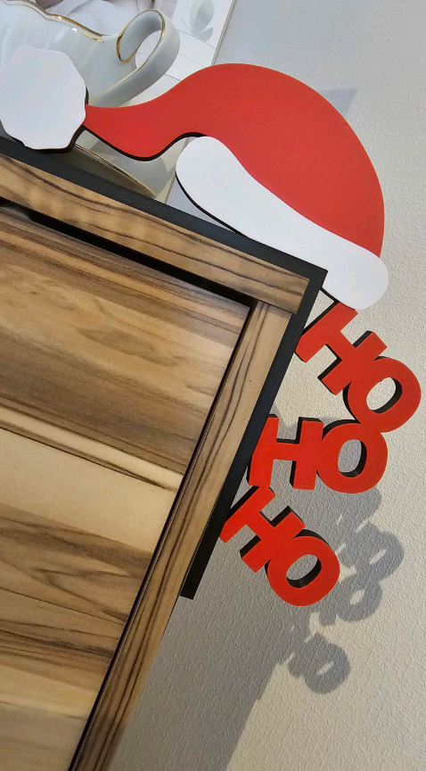 Ozdoba świąteczna na drzwi HoHoHo - Prawa - obrazek 3