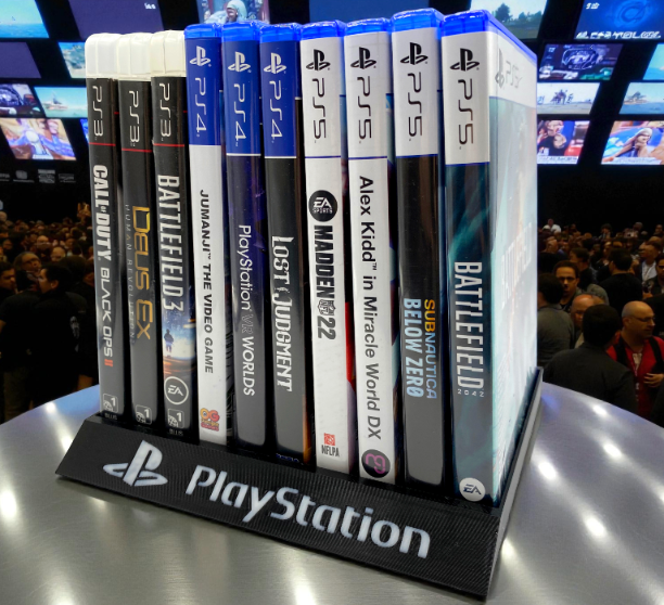 Stojak Na Gry PlayStation Game Holder PS2 / PS3 / PS4 / PS5 (10 slotów) - obrazek 4