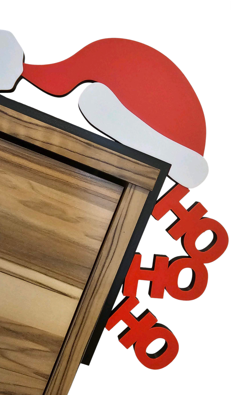Ozdoba świąteczna na drzwi HoHoHo - Prawa