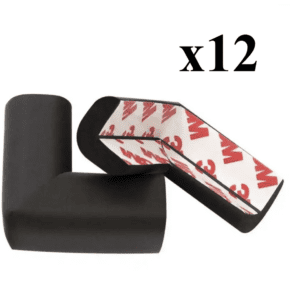 Zabezpieczenie, Osłona Narożników, Krawędzi - Czarne 12 szt.