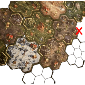 Heroes 3 -  Ramka / Podstawka Pod Kafle Terenu - 12 szt. Gra Planszowa