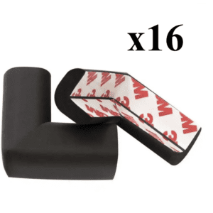 Zabezpieczenie, Osłona Narożników, Krawędzi - Czarne 16 szt.