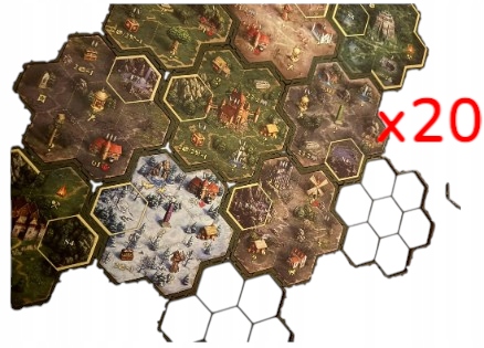 Heroes 3 - Ramka / Podstawka Pod Kafle Terenu - 20 szt. Gra Planszowa - obrazek 7
