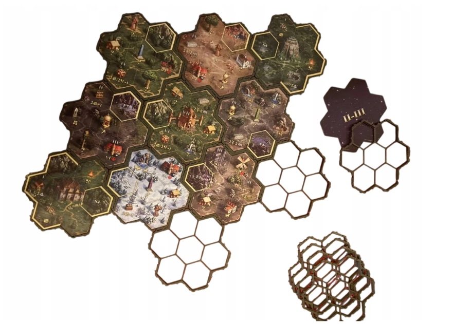 Heroes 3 - Ramka / Podstawka Pod Kafle Terenu - 12 szt. Gra Planszowa - obrazek 8