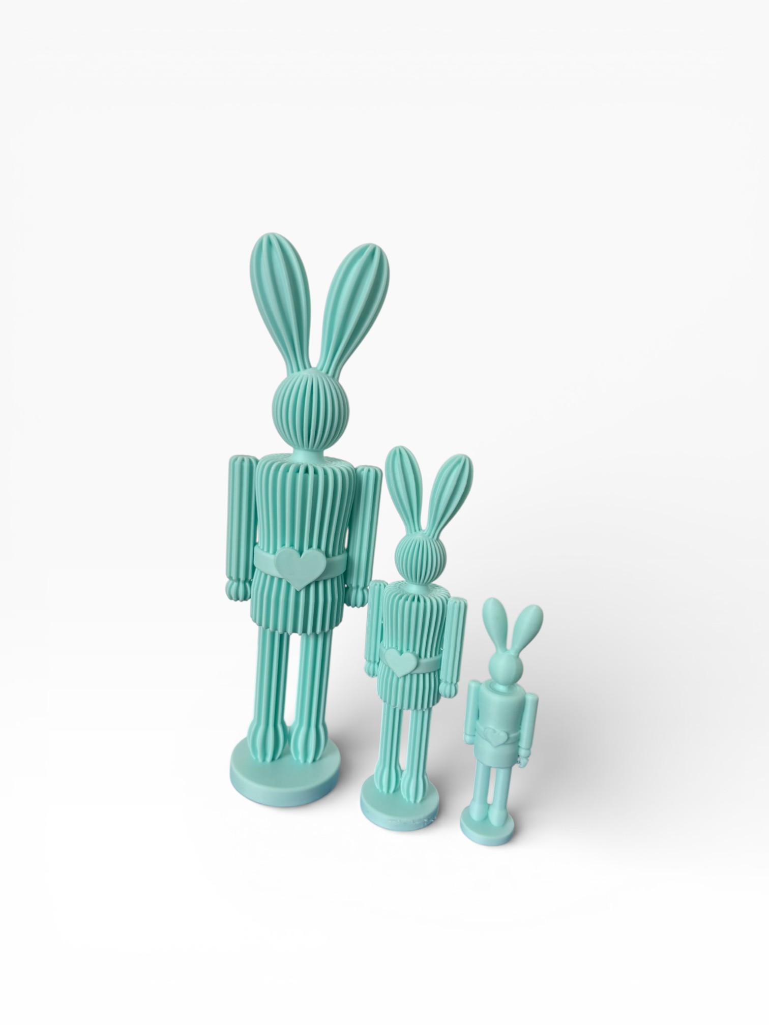 Wielkanocny Zajączek Dziadek do Orzechów dekoracja 3 szt. pa...