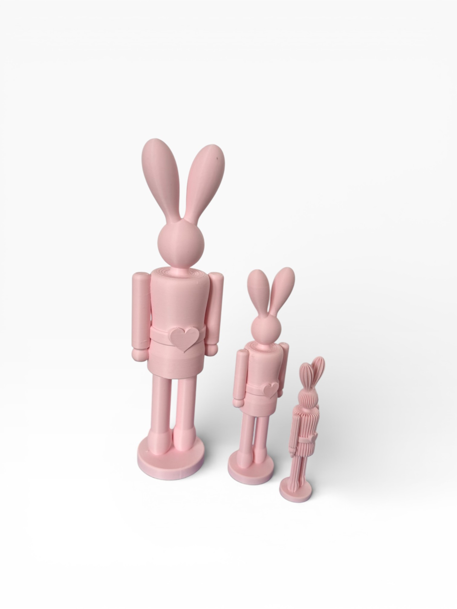 Wielkanocny Zajączek Dziadek do Orzechów dekoracja 3 szt. ró...