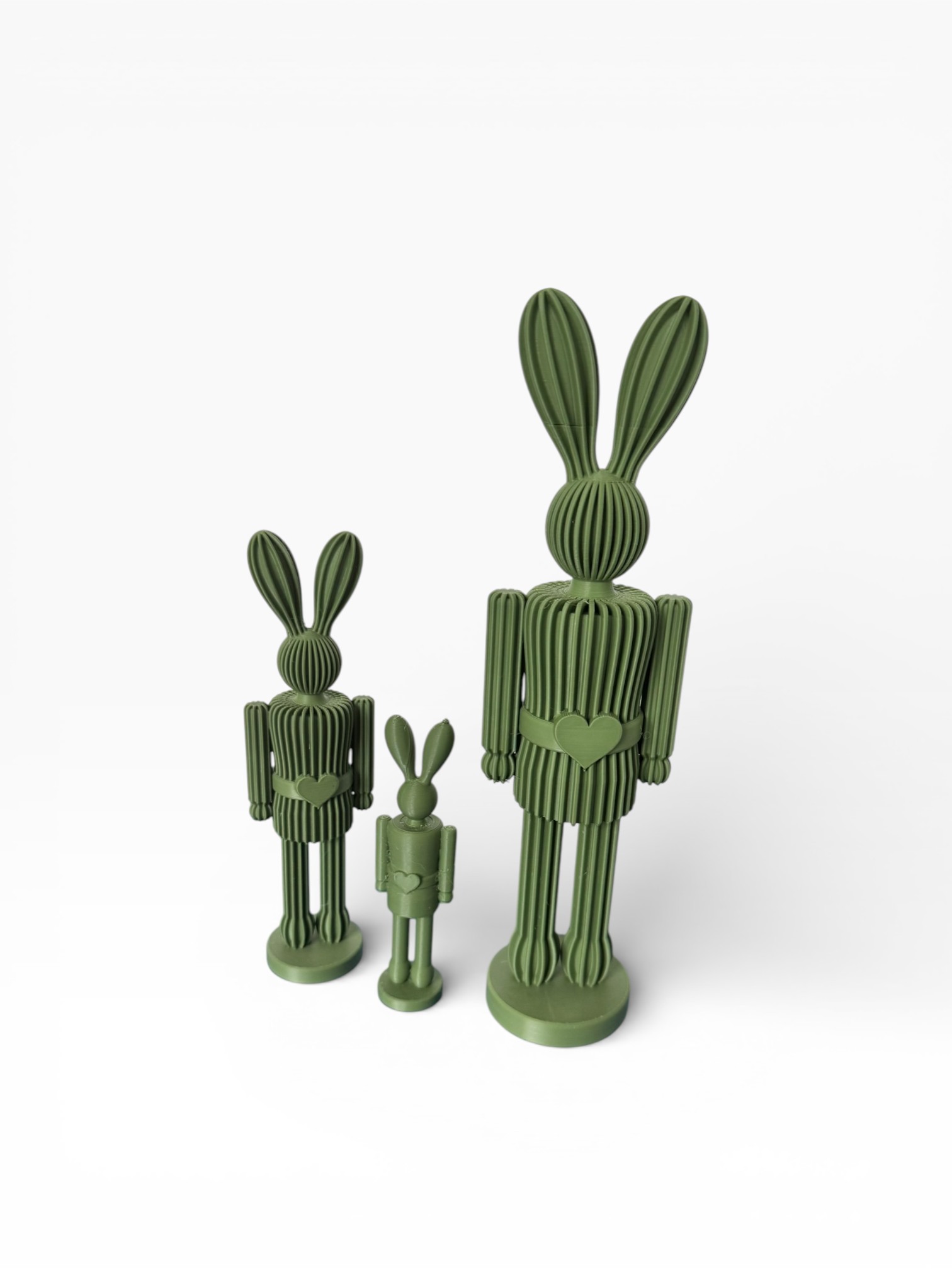 Wielkanocny Zajączek Dziadek do Orzechów dekoracja 3 szt. pa...