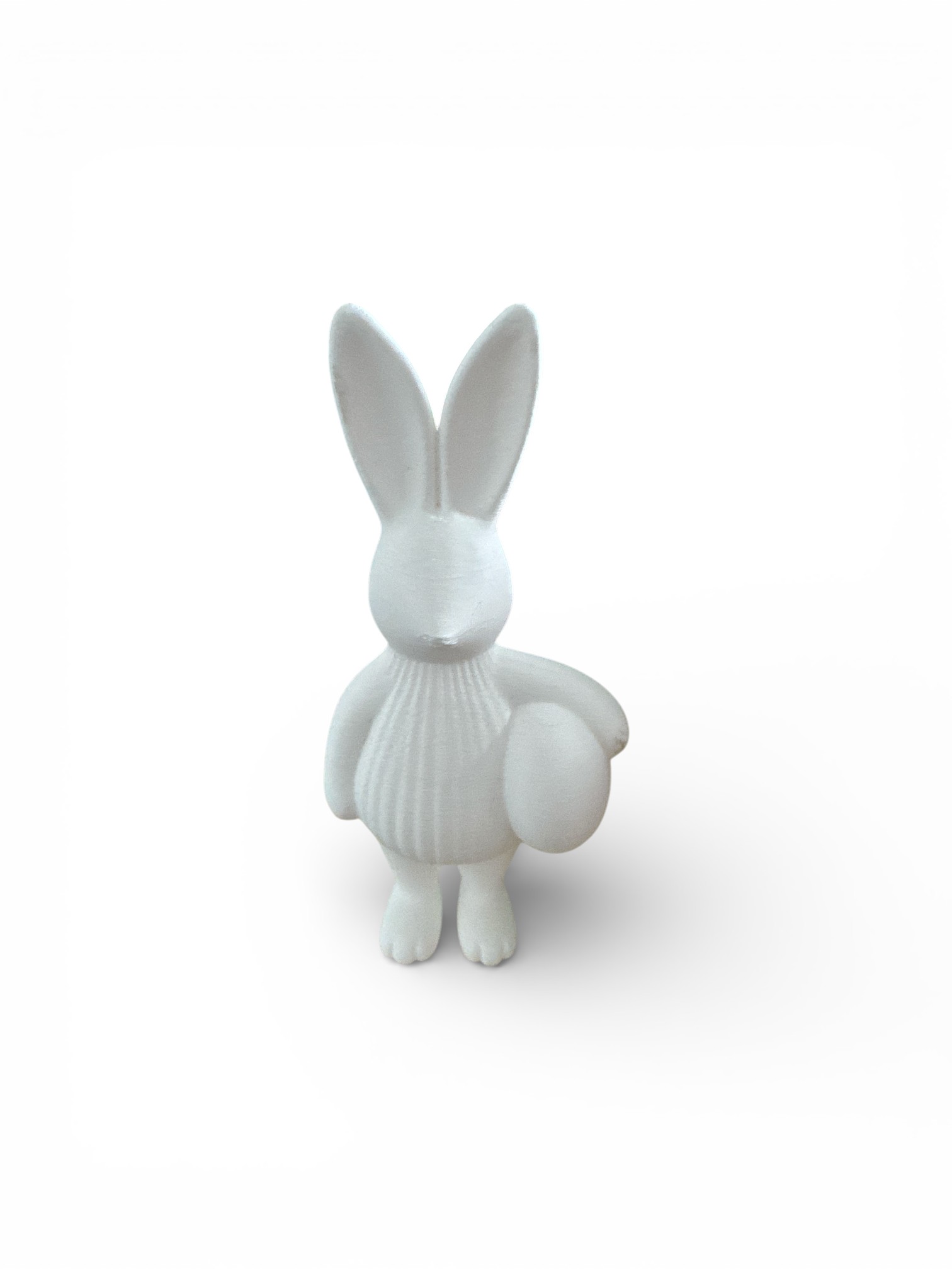 Minimalistyczna dekoracja wielkanocna Ribbed Bunny zajączek ...